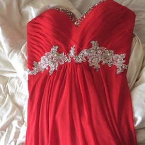 Prom Dress Straight Down